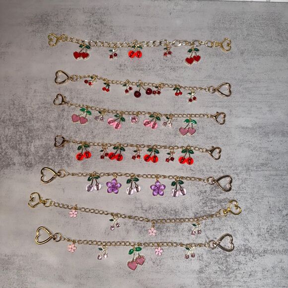 Red Cherry purse Charm Novelty Chain Strap - Picture 9 of 9